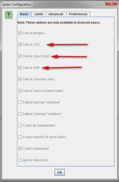 Scanning only html to Screaming Frog